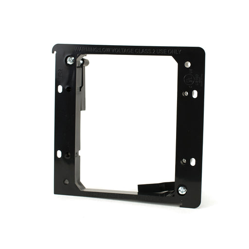 Okta® | AV Wall Plate | Low Voltage Bracket | 2 Gang, Black Easy Install - Conversions Technology