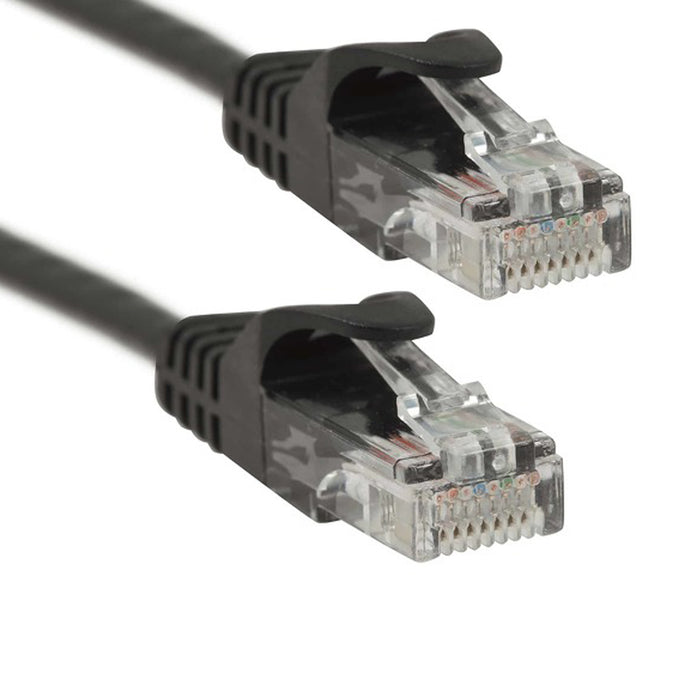 Patch Cord  |  Cat6,  Snagless,  Black  1ft