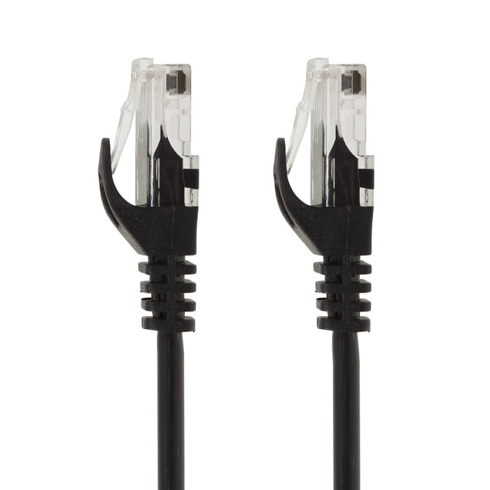 Patch Cord  |  Cat6, Black  50ft High speed ethernet patch cable