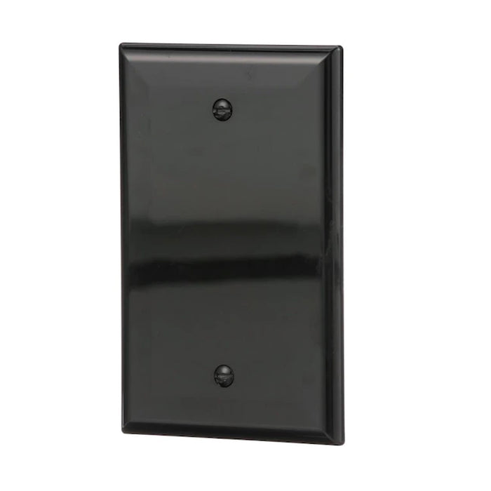 Blank Wall Plate | 1 Gang | Black