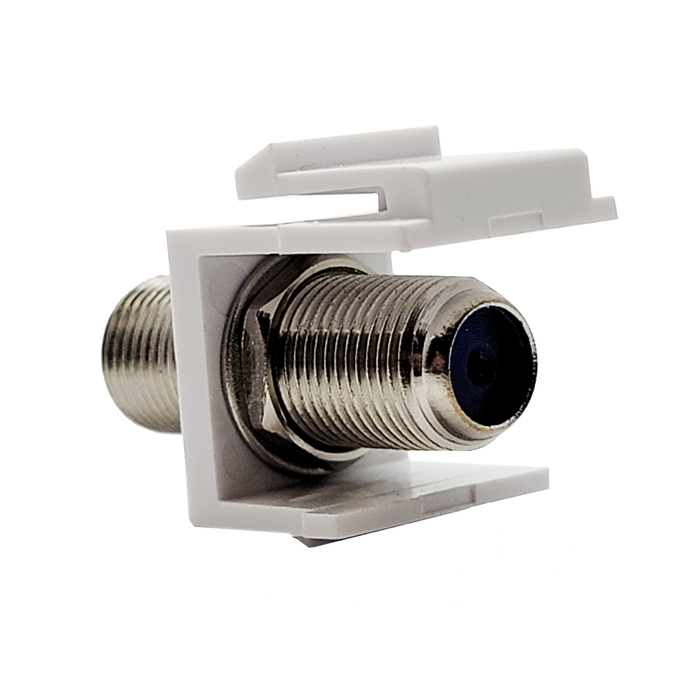 Keystone Insert  |  F81  Coupler,  White