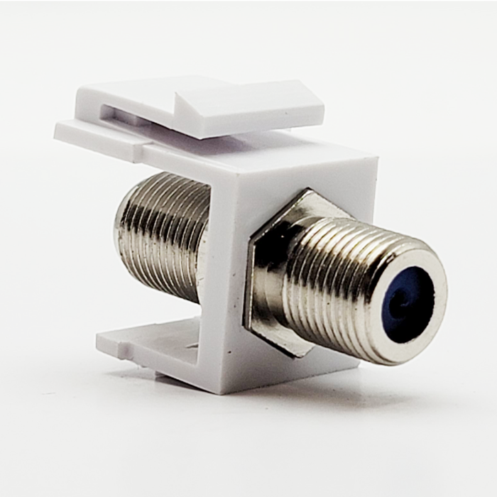 Keystone Insert  |  F81  Coupler,  White