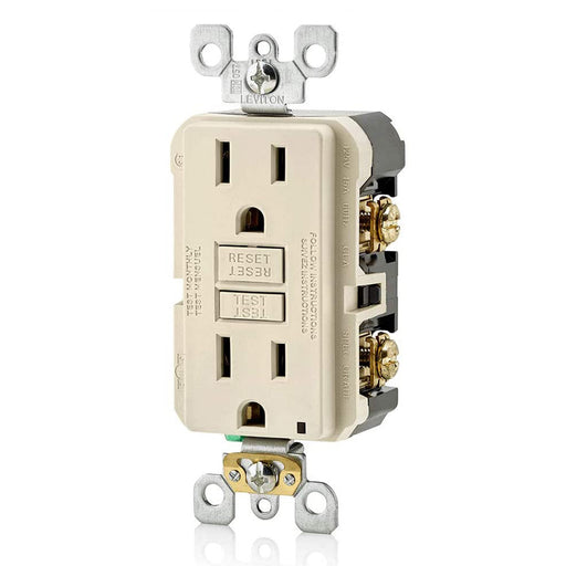 AC Outlet | 15 Amp GFCI Decorator Residential-Commercial (Almond) - Conversions Technology