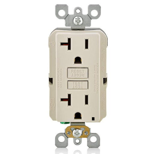 AC Outlet | 20 Amp GFCI Decorator Residential-Commercial (Almond) - Conversions Technology