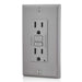 AC Outlet | 15 Amp GFCI Decorator Residential-Commercial (Gray) - Conversions Technology