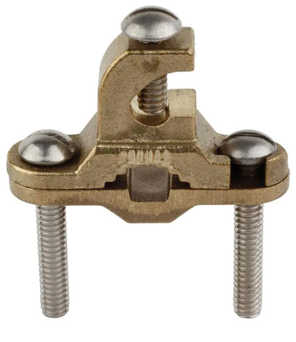 3/8 in. to 1 in. Bronze Ground Clamp with Lay-in Lug for 10 - 2 AWG