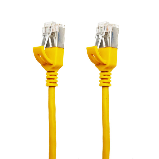 Sigma Wire & Cable | Sigma7 Super Slim Premium Patch Cable | Cat7, Yellow 10ft - Conversions Technology