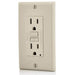Conversions Technology Hardware > Power & Electrical Supplies > Power Outlets & Sockets AC Outlet | 15 Amp GFCI Decorator Residential-Commercial (Almond)