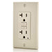 Conversions Technology Hardware > Power & Electrical Supplies > Power Outlets & Sockets AC Outlet | 20 Amp GFCI Decorator Residential-Commercial (Almond)