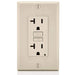 Conversions Technology Hardware > Power & Electrical Supplies > Power Outlets & Sockets AC Outlet | 20 Amp GFCI Decorator Residential-Commercial (Almond)