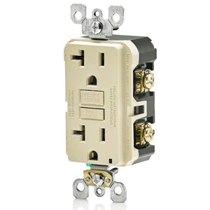 Conversions Technology Hardware > Power & Electrical Supplies > Power Outlets & Sockets AC Outlet | 20 Amp GFCI Decorator Residential-Commercial (Almond)