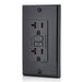 Conversions Technology Hardware > Power & Electrical Supplies > Power Outlets & Sockets AC Outlet | 20 Amp GFCI Decorator Residential-Commercial (Black)