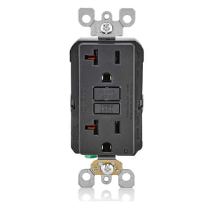 Conversions Technology Hardware > Power & Electrical Supplies > Power Outlets & Sockets AC Outlet | 20 Amp GFCI Decorator Residential-Commercial (Black)