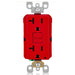 Conversions Technology Hardware > Power & Electrical Supplies > Power Outlets & Sockets AC Outlet | 20 Amp GFCI Decorator Residential-Commercial (Red)