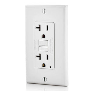 Conversions Technology Hardware > Power & Electrical Supplies > Power Outlets & Sockets AC Outlet | 20 Amp GFCI Decorator Residential-Commercial (White)