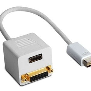 Conversions Technology A/V Adapter Audio Video Adapter  |  Mini DVI  to  DVI/HDMI