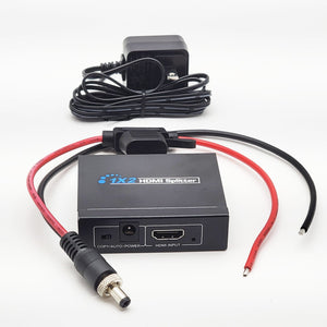 Conversions Technology Audio Video Splitter Audio Video Splitter  |  1x2  HDMI Splitter  | HDMI 2.0b 18Gbps Splitter 5 Volt splitter