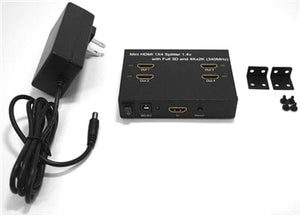 Conversions Technology Audio Video Splitter Audio Video Splitter  |  Mini HDMI 4 Way Vertical Splitter