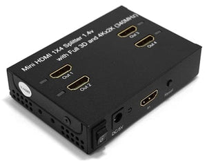 Conversions Technology Audio Video Splitter Audio Video Splitter  |  Mini HDMI 4 Way Vertical Splitter