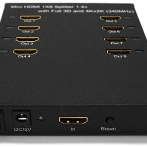 Conversions Technology Audio Video Splitter Audio Video Splitter  |  Mini HDMI 8 Way Vertical Splitter