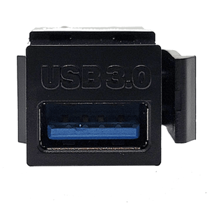 Conversions Technology Keystone Black Keystone Insert  |  USB 3.0,  Coupler Jack