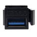 Conversions Technology Keystone Black Keystone Insert  |  USB 3.0,  Coupler Jack
