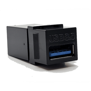 Conversions Technology Keystone Black Keystone Insert  |  USB 3.0,  Coupler Jack