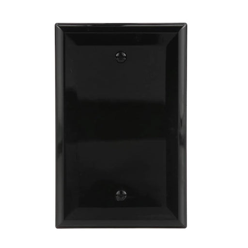 Conversions Technology Wall Plates Blank Wall Plate | 1 Gang | Black
