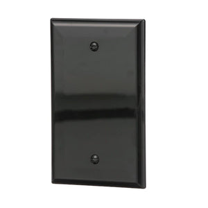 Conversions Technology Wall Plates Blank Wall Plate | 1 Gang | Black