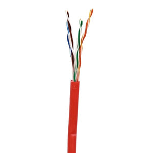 Sigma Wire & Cable Cat5e 1000ft, Reel, Red, Bare Copper, 24 Awg UTP Ethernet Cable