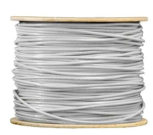 Sigma Wire & Cable Bulk Cat5e Cat5e CMP 1000ft Reel  | White | Bare Copper | Plenum | Ethernet Cable