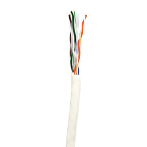 Sigma Wire & Cable Cat5e CMP 1000ft Reel, White, Bare Copper, Plenum, Ethernet Cable