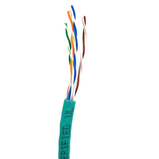 Sigma Wire & Cable Bulk Cat5e Cat5e CMR 1000ft Box | Green | Bare Copper | Riser | Ethernet Cable