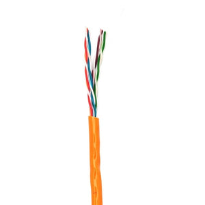 Sigma Wire & Cable Bulk Cat5e Cat5e CMR 1000ft Box | Orange | Bare Copper | Riser | Ethernet Cable