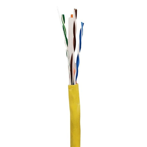 Sigma Wire & Cable Bulk Cat5e Cat5e CMR 1000ft  Box | Yellow | Bare Copper | Riser | Ethernet Cable