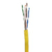 Sigma Wire & Cable Bulk Cat5e Cat5e CMR 1000ft  Box | Yellow | Bare Copper | Riser | Ethernet Cable