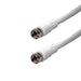 Conversions Technology Coax Accessories Coax Patch Cable  w/Molded Ends,  5ft   (White)