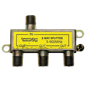 Conversions Technology Coax Accessories Coax Splitter 900 MHz 3-way Over the Air