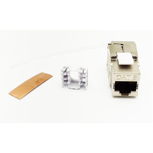 Conversions Technology Modular Plug Connector  RJ45  |  Cat8  8P8C Modular,  Field Terminable Plug,  Shielded,  Snap-In Boot