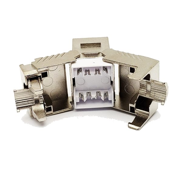 Conversions Technology Modular Plug Connector  RJ45  |  Cat8  8P8C Modular,  Field Terminable Plug,  Shielded,  Snap-In Boot