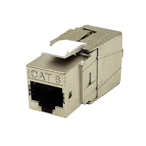Conversions Technology Modular Plug Connector  RJ45  |  Cat8  8P8C Modular,  Field Terminable Plug,  Shielded,  Snap-In Boot