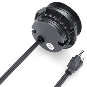 Conversions Technology Hardware > Power & Electrical Supplies > Power Outlets & Sockets Embedded Power  | Desktop Power Grommet with USB Hidden Power Socket
