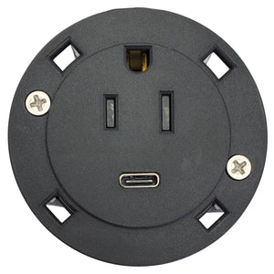 Conversions Technology Hardware > Power & Electrical Supplies > Power Outlets & Sockets Embedded power outlet with built in fast charge USB type-c | ETL rated