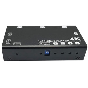 Epsilon® Audio Video Splitter Epsilon®  |  Audio Video Splitter  |  1x4 HDMI Splitter  |  Support 4k, UHD, 12V hook up