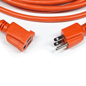 Conversions Technology Extension Cord | 100 ft  3-wire extension cord 14/3 orange indoor outdoor  (14/3, 100ft)