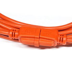 Conversions Technology Extension Cord | 100 ft  3-wire extension cord 14/3 orange indoor outdoor  (14/3, 100ft)
