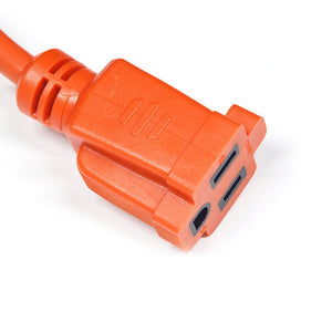 Conversions Technology Extension Cord | 100 ft  3-wire extension cord 14/3 orange indoor outdoor  (14/3, 100ft)