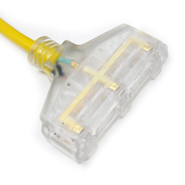 Conversions Technology Extension Cords Extension Cord | 2 foot12/3 Tri-tap 3-Outlet Contractor Extension Cord