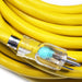 Conversions Technology Extension Cord | 50 ft  SJTW 14/3 Extension Cord with Lighted Ends Yellow
