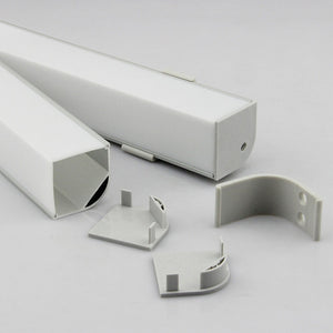 Conversions Tech Fuse® LED, LED Profile, Corner Series, Diffuser & Housing for LED Double-Line Ribbon Light Strips